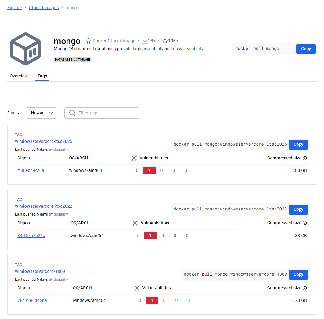 MongoDB从入门到实战之Docker快速安装MongoDB
