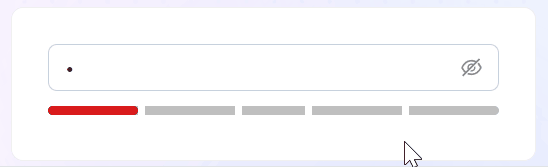 React 实现给密码输入框加上【密码强度】展示？