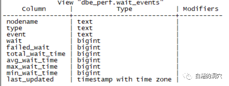 分析一下OpenGauss的等待事件