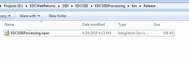 微软 BI 系列随笔 - SSIS 2012 基础 - SSIS 项目部署模型