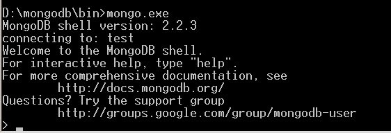 Window平台下安装MongoDB