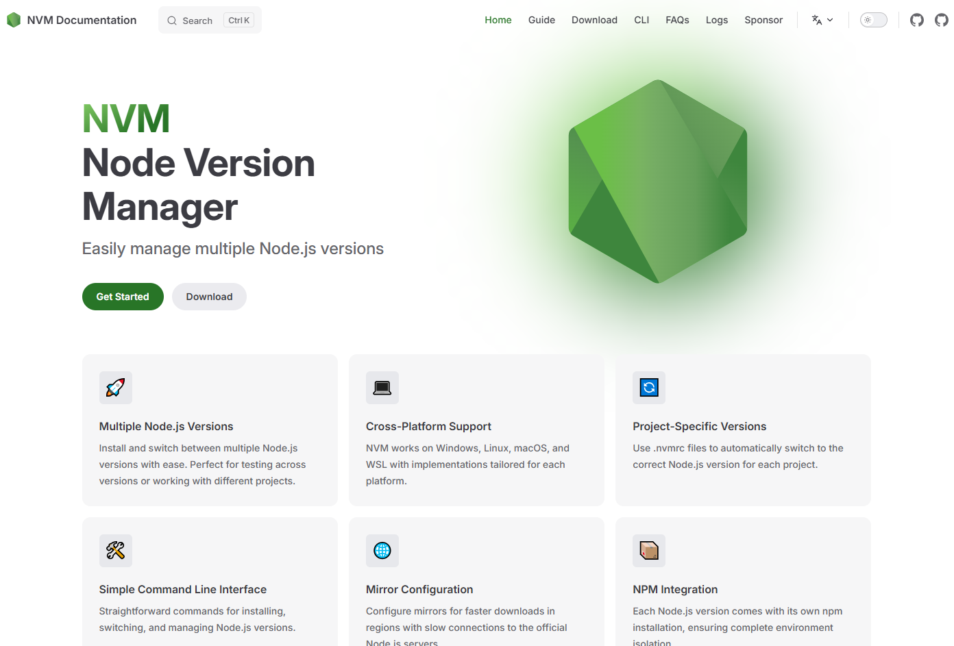 nvm:NodeJs版本管理工具下载安装与使用教程