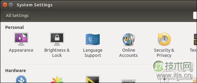 Ubuntu 14.04中加入了开启本地菜单的选项，允许用户将全局菜单移动到各个窗口中。前面为大家介绍了如何禁用Ubuntu 13.10全局菜单，而在14.04中只需更改设置即可完成。打开系统设置中外观选项，在外观选项窗口切换到行为标签，选择显示窗口菜单方式，选择“在窗口标题栏”后关闭该窗口，现在你可以看到菜单已由全局菜单移动到窗口标题栏中。