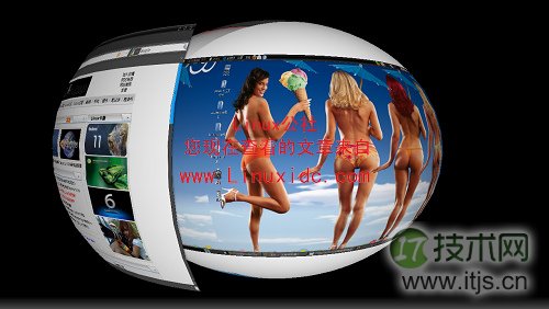 按照《Ubuntu 9.04的3D桌面特效安装图解》该文的方法成功地开启3D桌面效果。也先来看看效果图。图1：Ubuntu 9.10的3D球体特效安装命令见图2。图2见图3打开进行相关设置。图3下面一起来欣赏下Ubuntu 9.10下3D桌面特效。图4：Ubuntu 9.10的3D圆柱特效（图片大，打开稍慢，请耐心等待，点击上图查看大图）图5：还是Ubuntu 9.10的3D圆柱特效（图片大，打开稍慢，请耐心等待，点击上图查看大图）